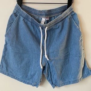 American Apparel Unisex Denim Kool Shorts